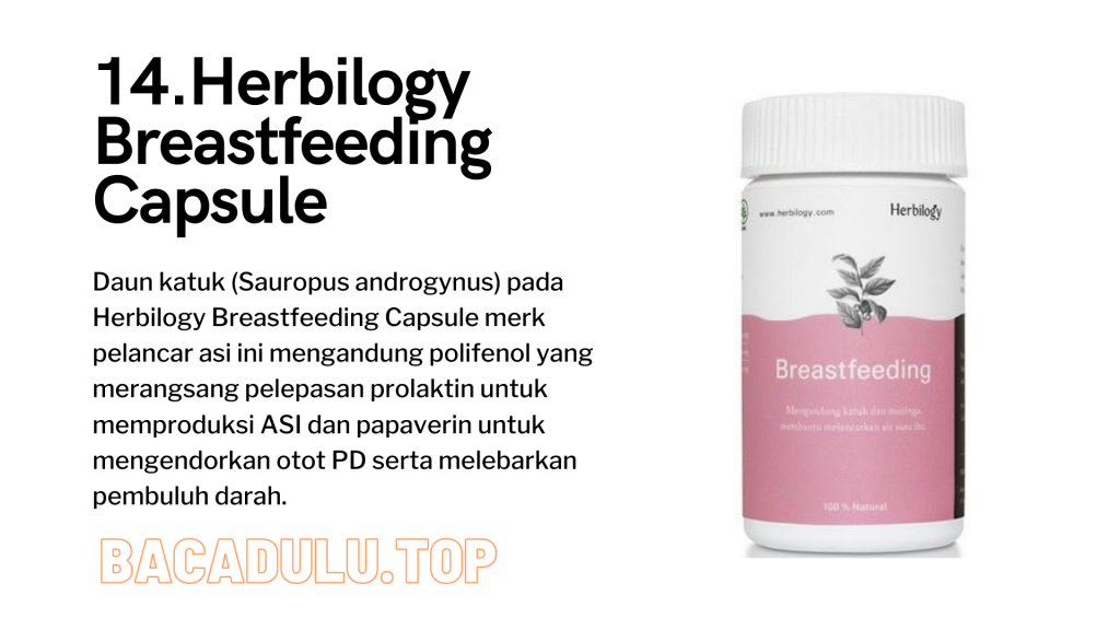 Merk Obat Vitamin Teh Susu Madu Suplemen Pelancar Asi Terbaik Yang Bagus Review Asi Booster, Herbilogy Breastfeeding Capsule